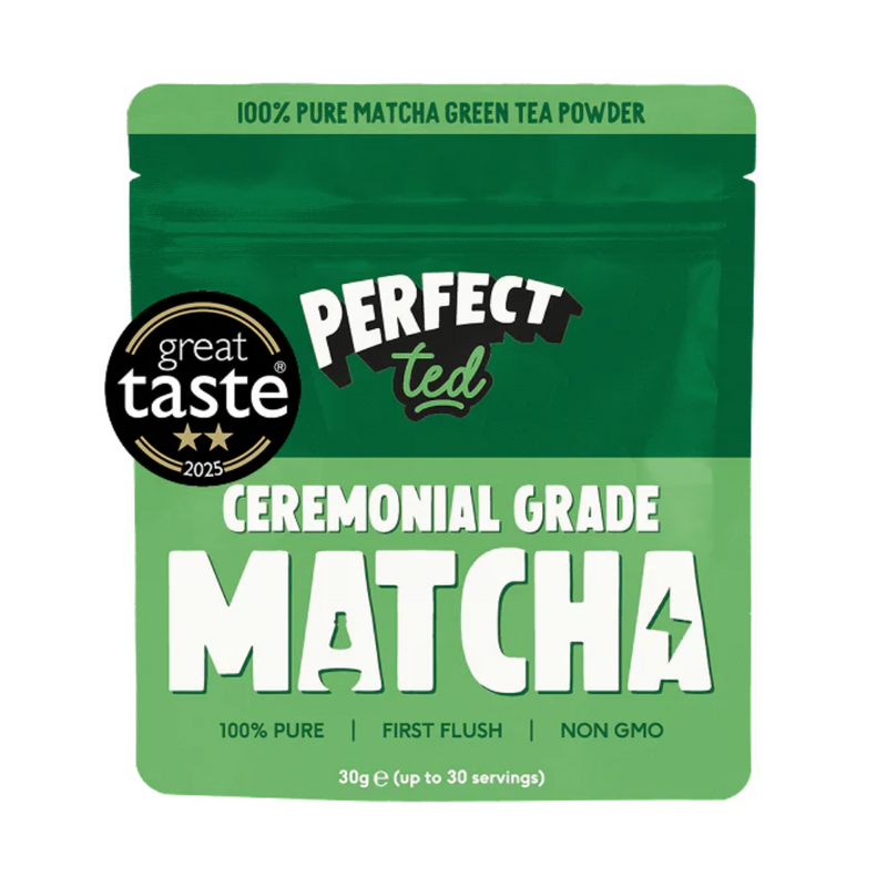 Ceremonial grade matcha green tea powder 30g in resealable pouch, award-winning, non-GMO