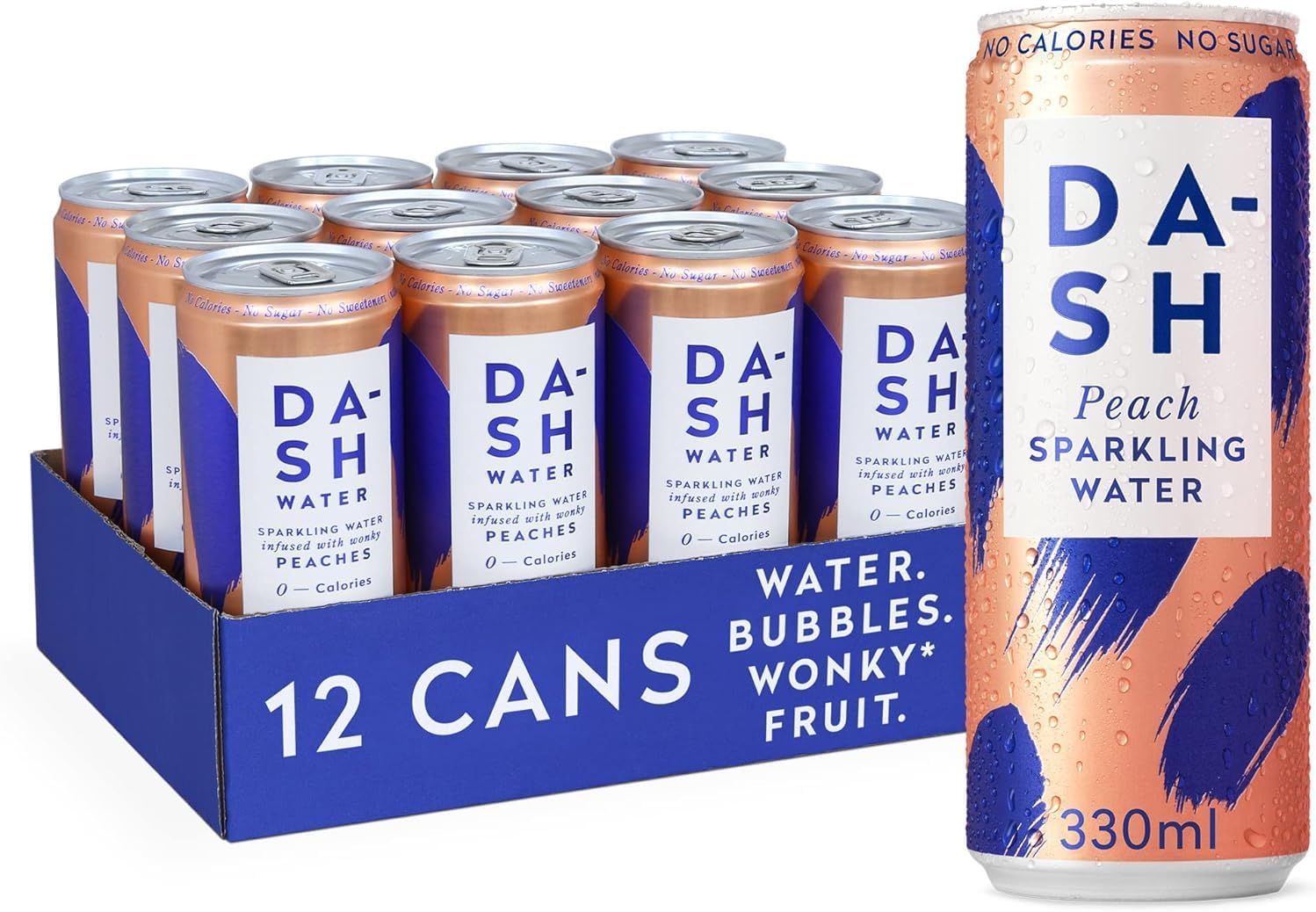 Peach Flavoured Sparkling Water 330ml