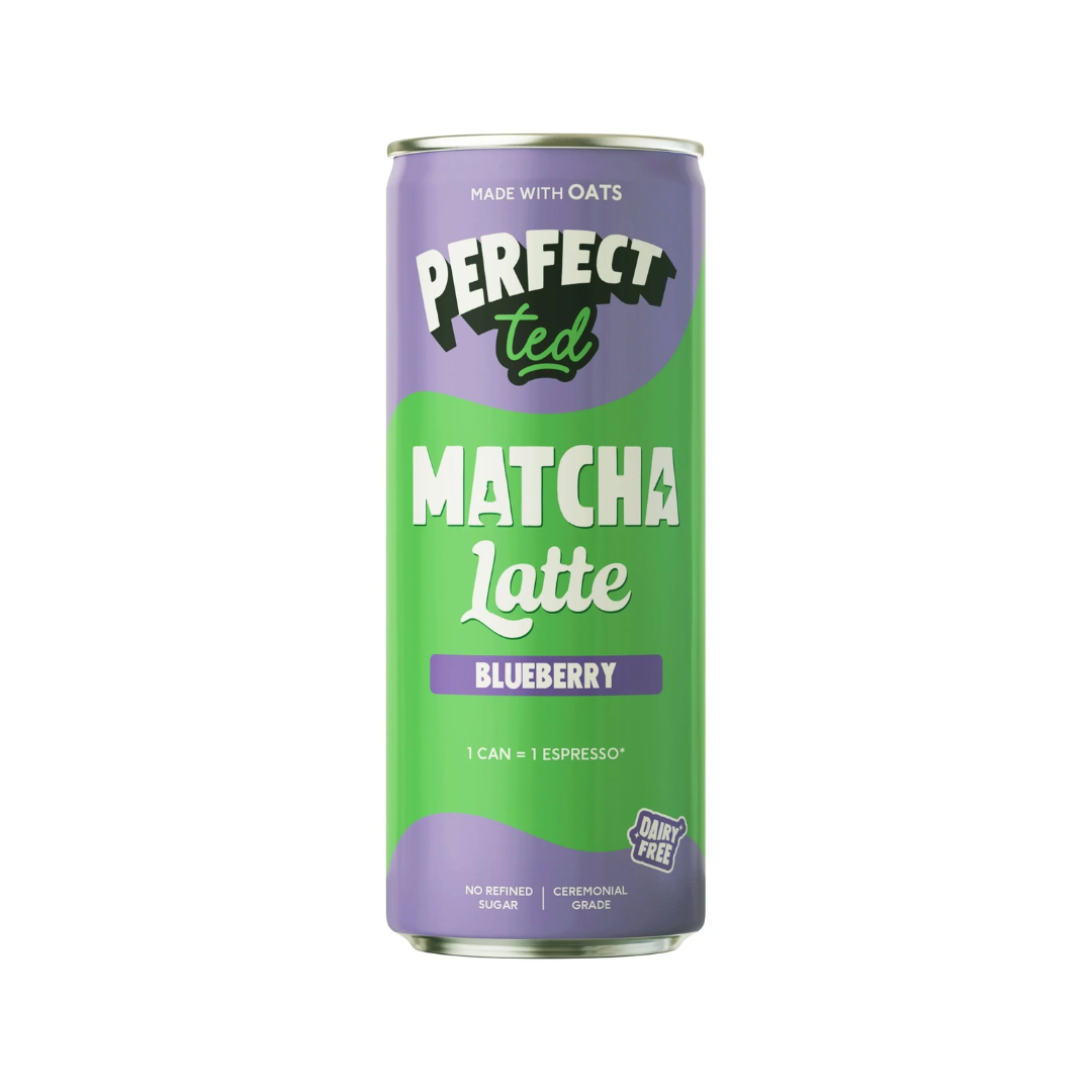 Blueberry Matcha Latte