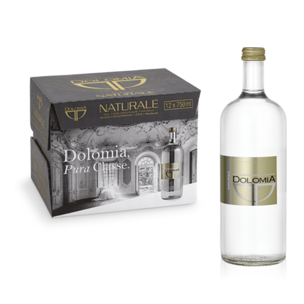 Dolomia Water Exclusive Glass Still 750ml x 12 pieces - THINK GOURMET