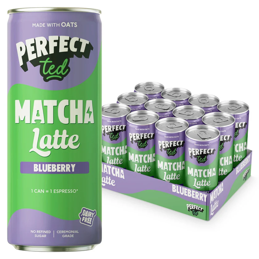 Blueberry Matcha Latte