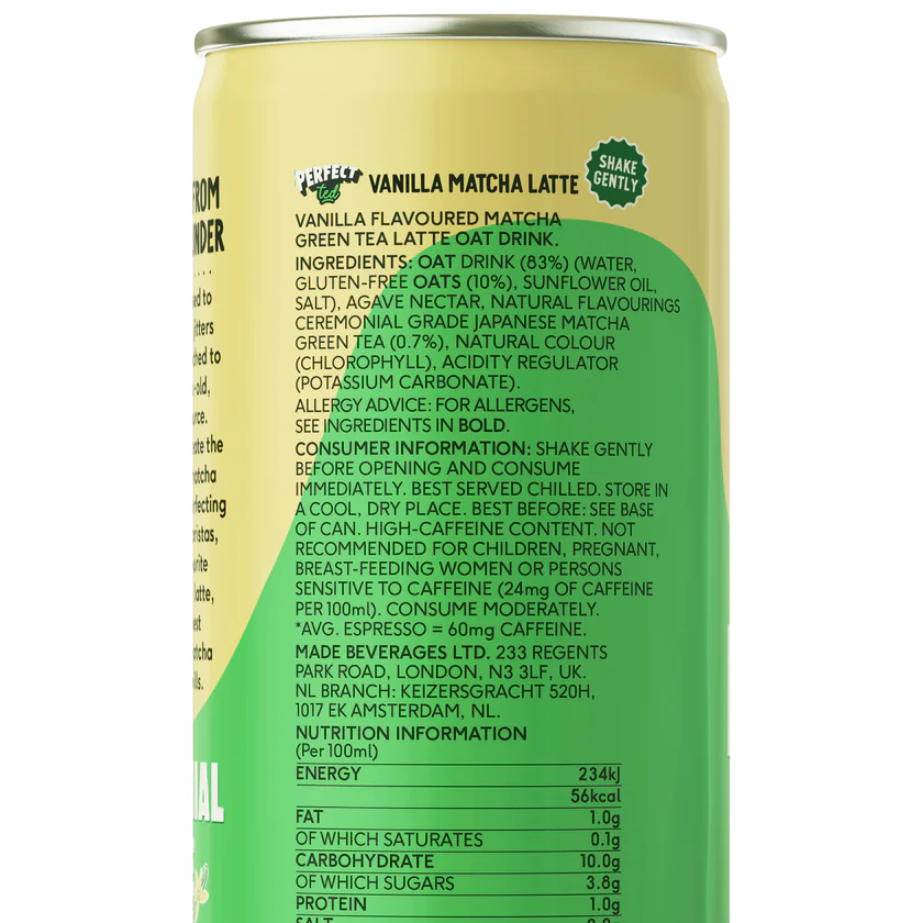 Vanilla Matcha Latte