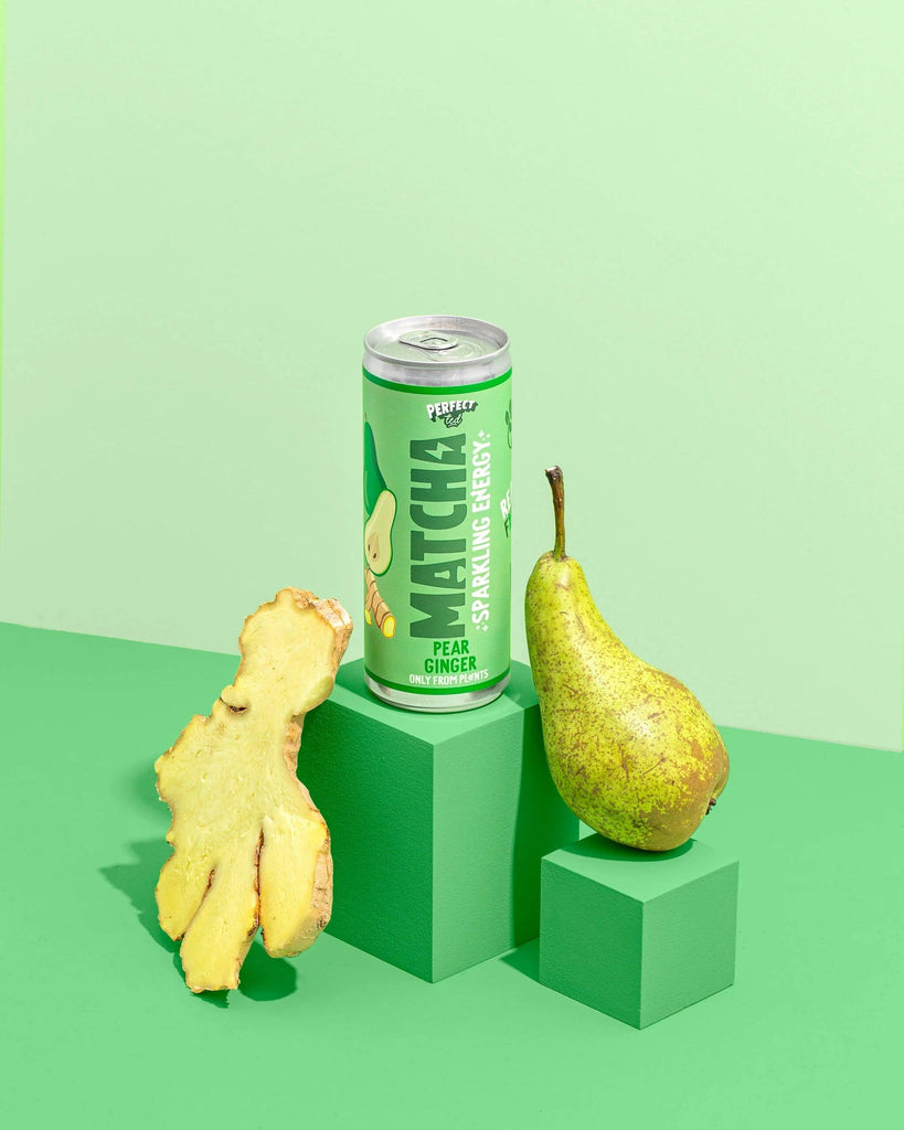 PerfectTed Sparkling Matcha Drink Pear Ginger 250ml - THINK GOURMET