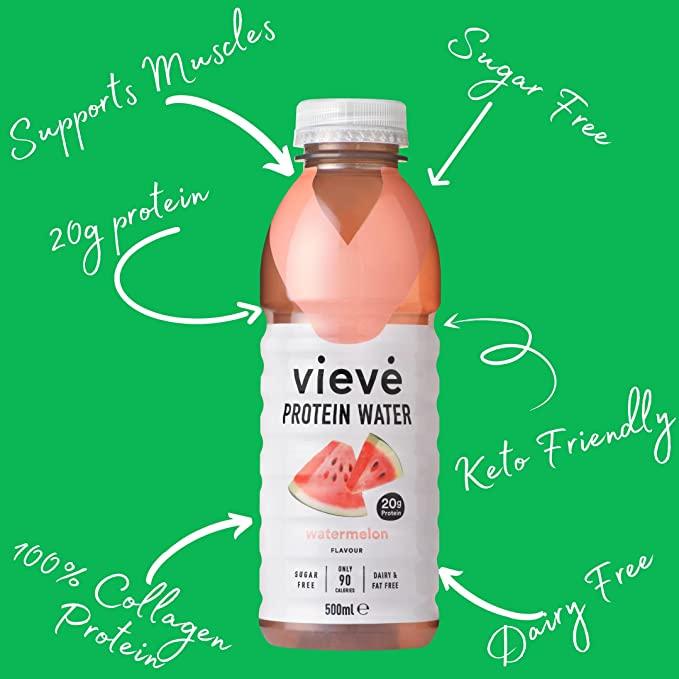 Vieve Protein Water - Watermelon 500ml - THINK GOURMET